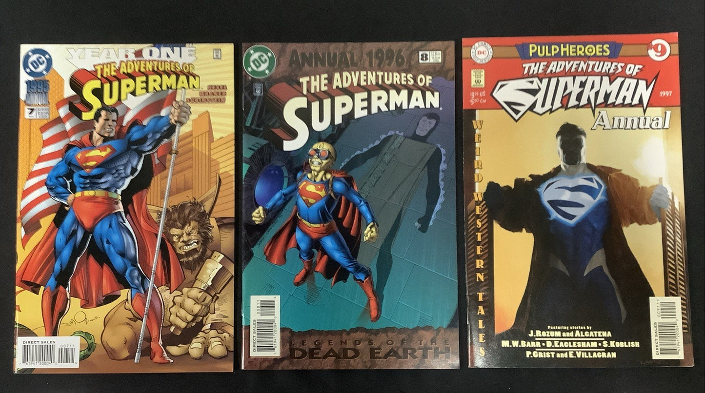 Adventures Of Superman #424-614 + #0, #1 Million, Annuals #7-9 Comic Lot