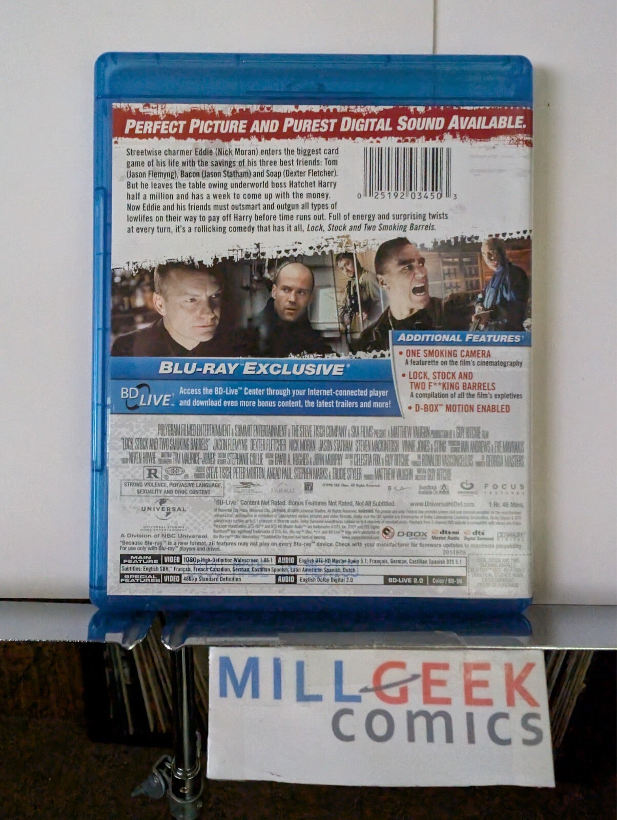 Lock, Stock, and Two Smoking Barrels (Blu-ray 1998) Like New -JD