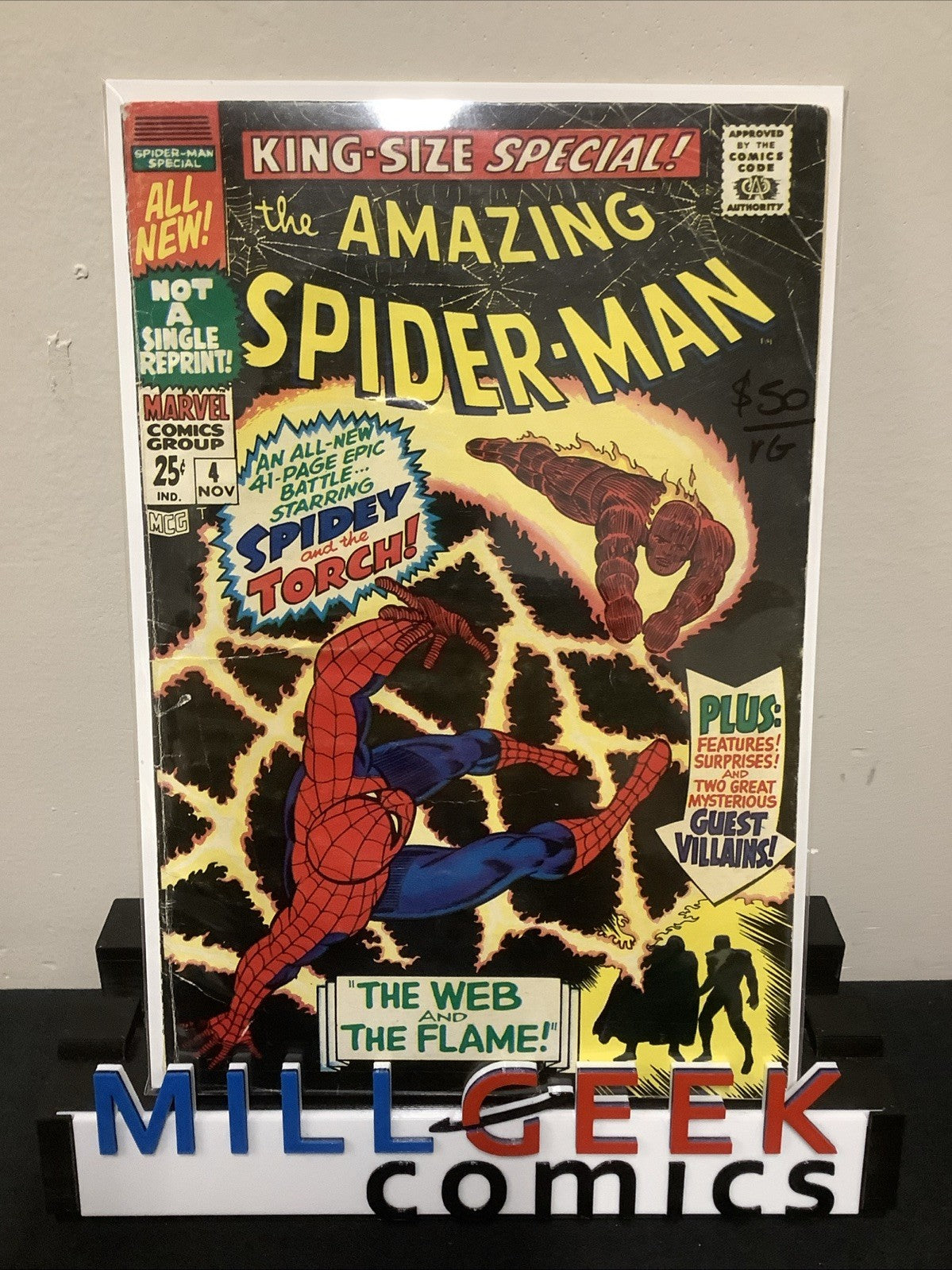 Amazing Spider-Man Annual #4 (1967) VG (4.0) Early App Mysterio In Costume