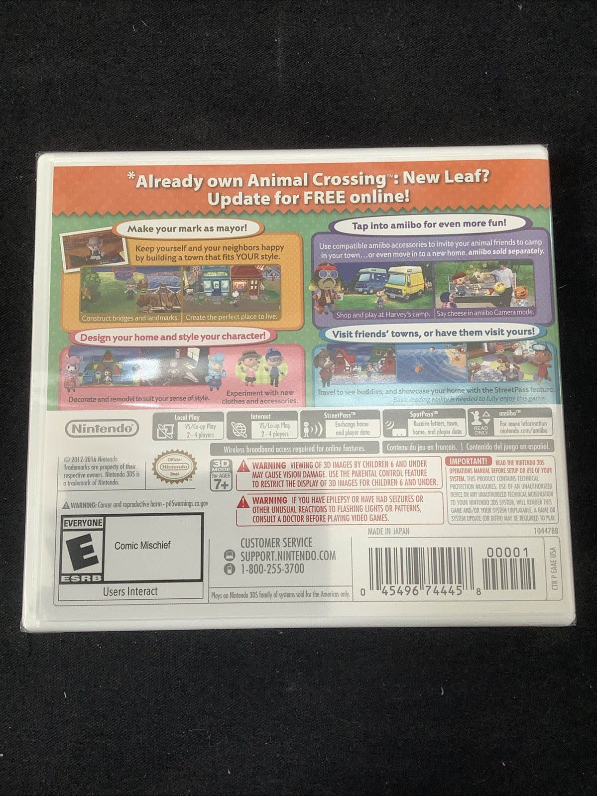 Animal Crossing: New Leaf Nintendo Selects (Nintendo 3DS, 2016) Brand New Sealed