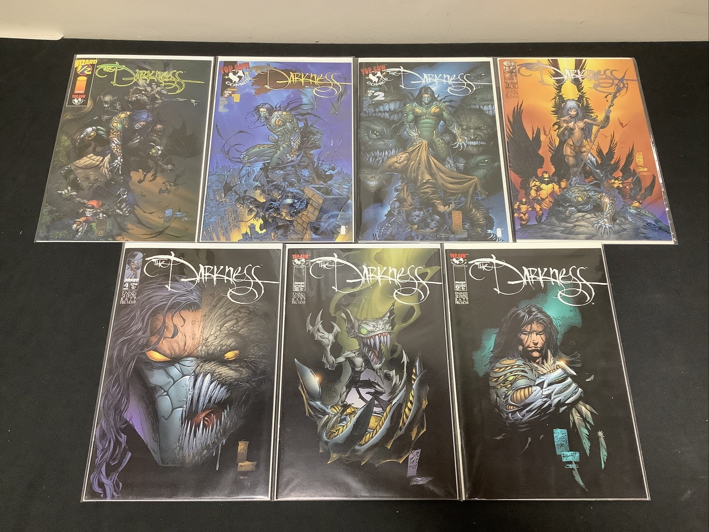 Darkness #1/2 + #1-6 Comic Lot Top Cow/IMAGE, Garth Ennis Marc Silvestri, Wizard