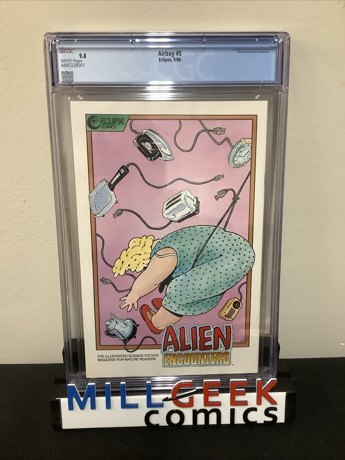 Airboy #5 (1986) CGC Graded 9.8 (NM/M) White Pages, Dave Stevens Cover Art