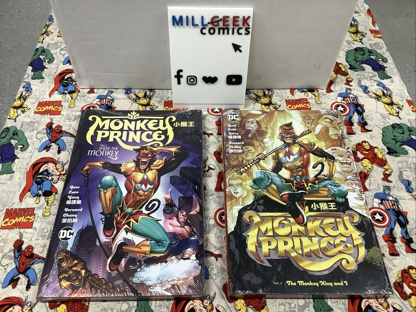 Monkey Prince Vol.1-Vol.2 Sealed Hardcover Set, DC Comics, Gene Luen Yang