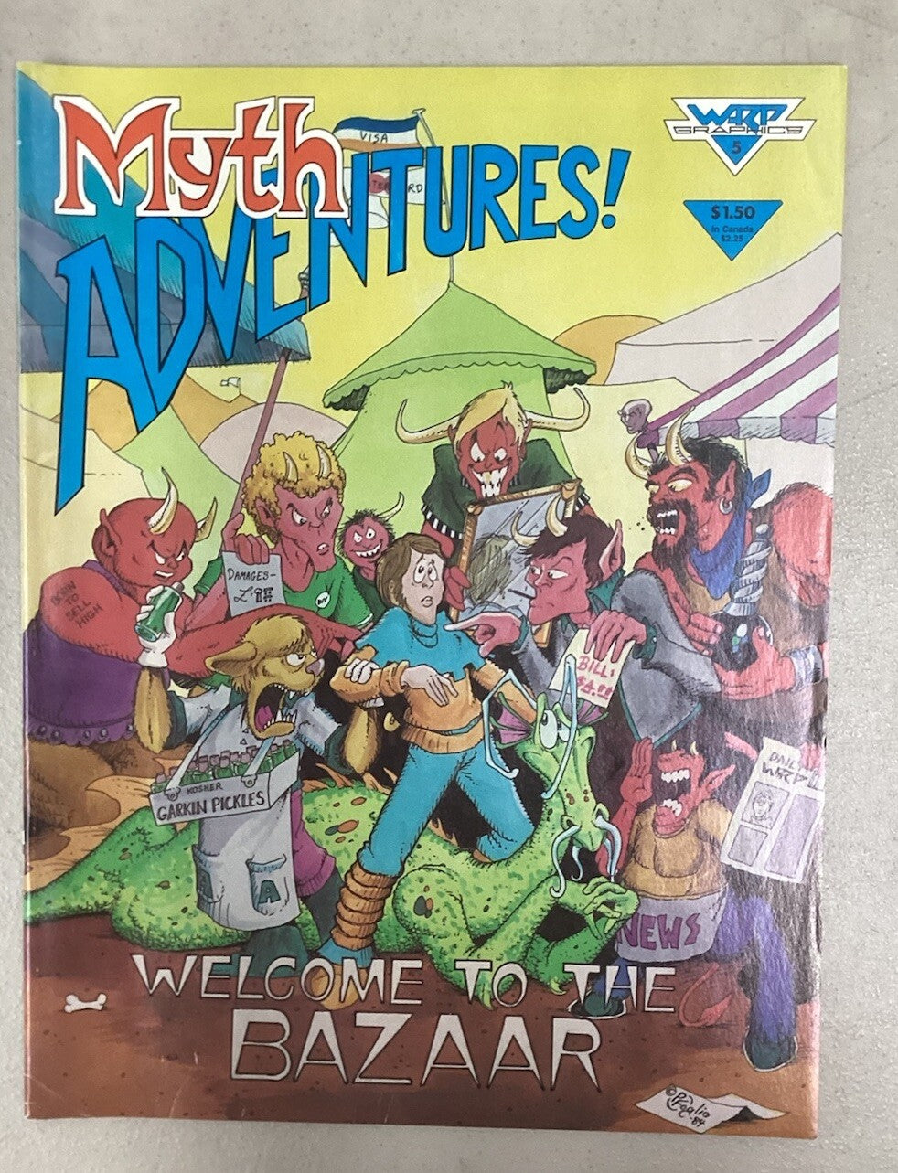 Myth Adventures 2-6 (#2 & 4 Signed) Phil Foglio
