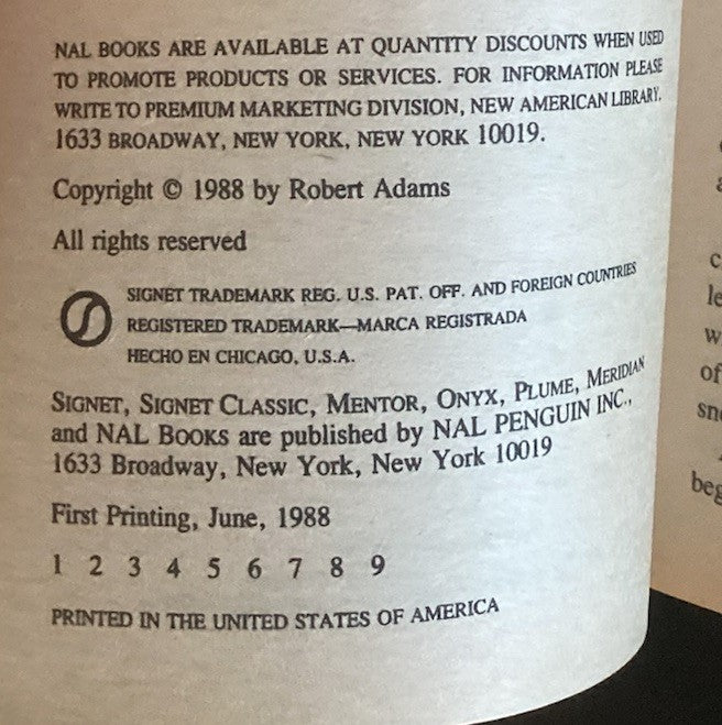 The Clan of the Cats Horseclans #18 Robert Adams 1988 1st Signet JD