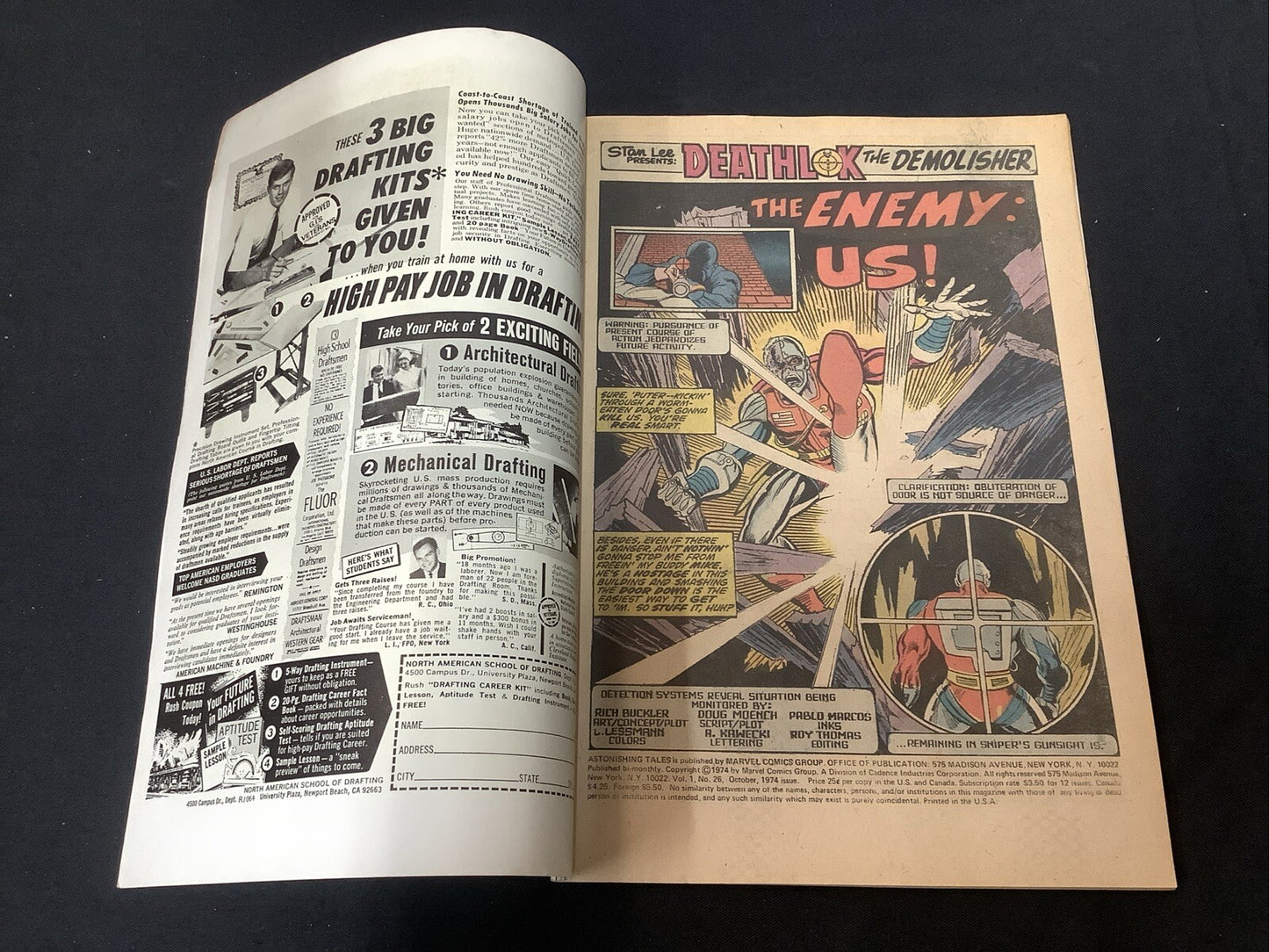 Astonishing Tales #26 (Marvel Comics October 1974) VF+ (8.5) 1st App War-Wolf