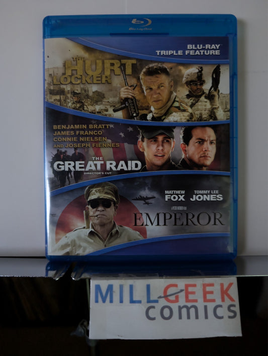The Hurt Locker, The Great Raid, Emperor, 3 Movie Set (Blu-Ray) -JD