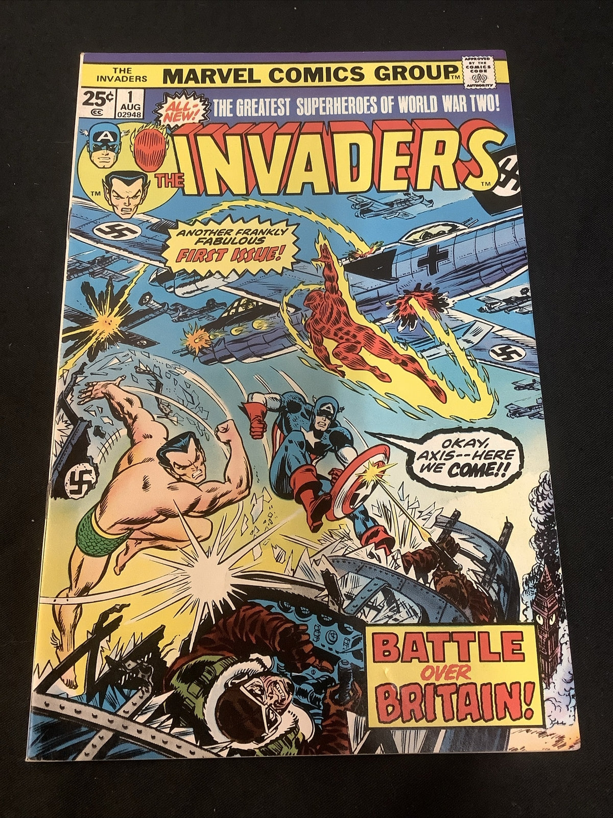 INVADERS #1 (1975) VF (8.0) Roy Thomas/John Romita Sr. , 1st App The Invaders II