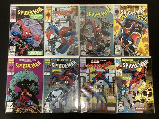 Spider-Man #27-34 Comic Lot, Marvel Comics, Todd McFarlane, Punisher Team Up