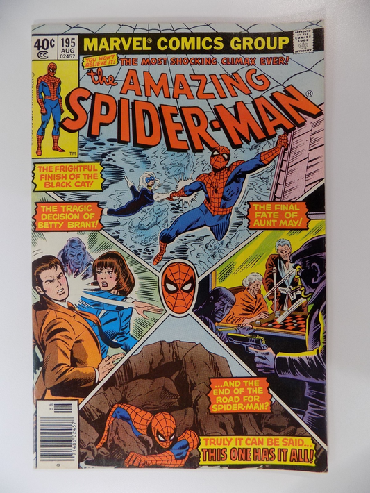 Amazing Spider-Man #195 Marvel Comic August 1979 Very Fine