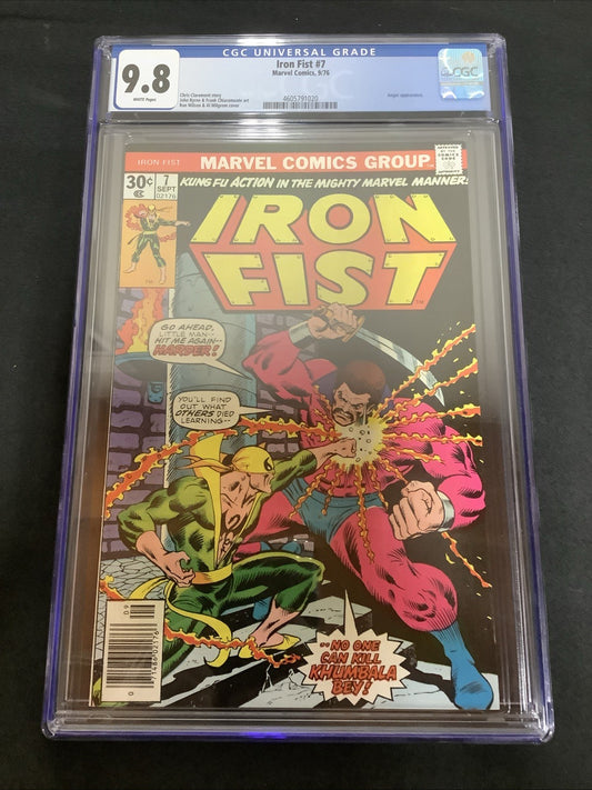 Iron Fist #7 (Marvel Comics September 1976) CGC Graded 9.8 (NM/M) White Pages