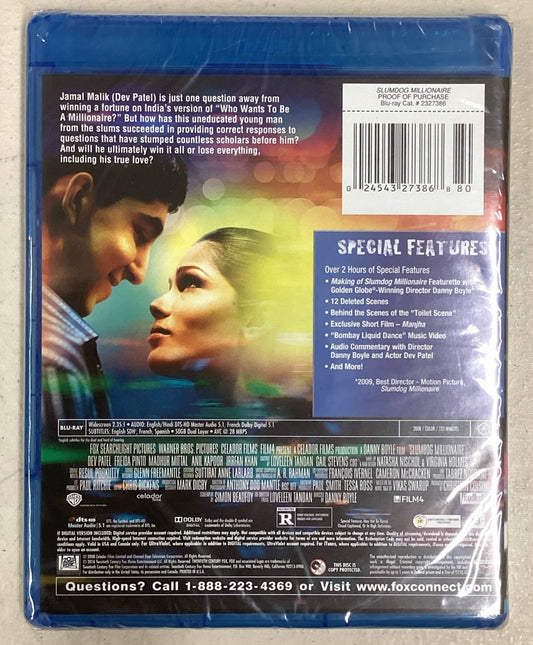 Slumdog Millionaire (DVD, 2009) -New! Dev Patel, Frieda Pinto, Factory Sealed JD