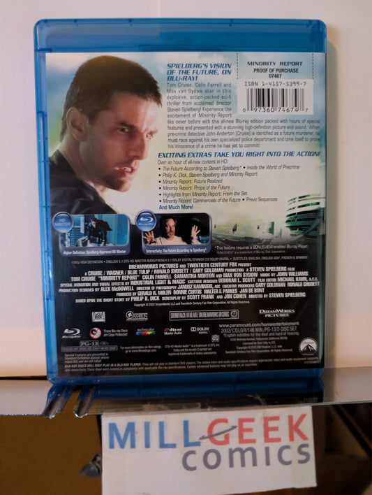 Minority Report, Tom Cruise, Steven Spielberg (Blu-Ray) -JD
