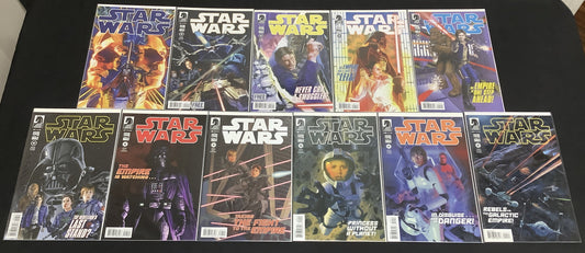 Star Wars #1-11 Comic Lot, Dark Horse Vol.2, #1 3rd Print Virgin Variant, 2013