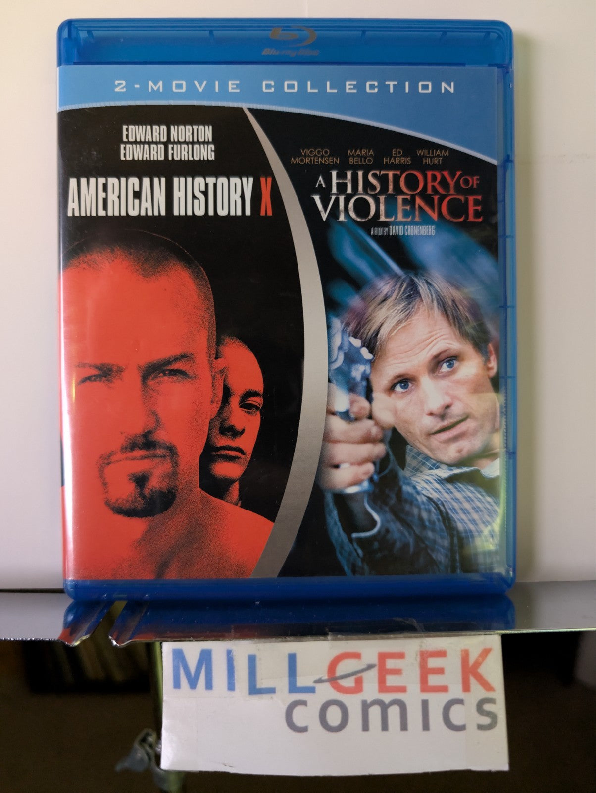 American History X / A History of Violence, 2 Movies (Blu-Ray) Like New -JD