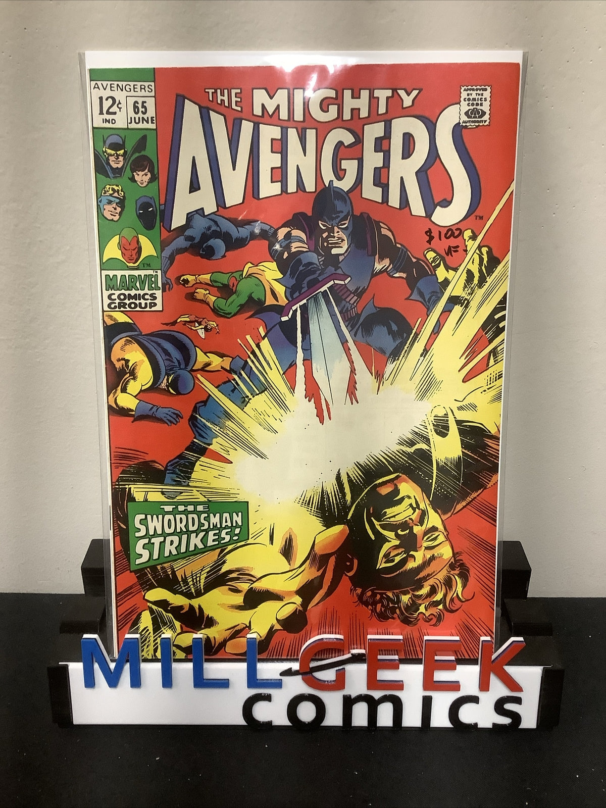 Avengers #65 (1969) VF- (7.5) Roy Thomas/Gene Colan, “The Swordsman Strikes!"