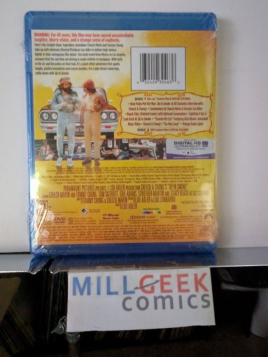 Cheech & Chong's Up In Smoke, 40th Anniversary (Blu-Ray) Brand New -JD