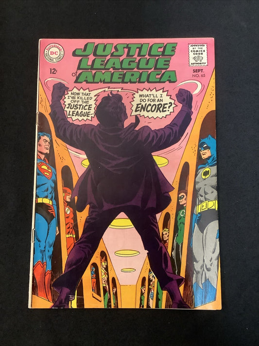 Justice League of America #65 (DC Comics September 1968) VF- (7.5) Cream Pages