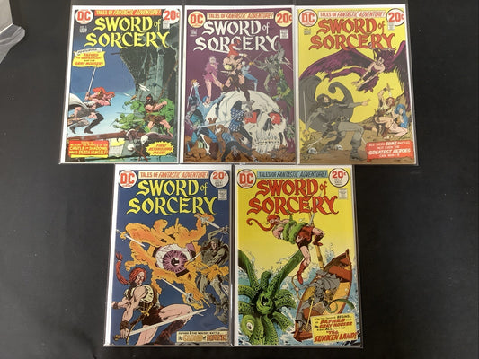 Sword of Sorcery #1-5 Complete Comic Set, DC, See Description -Mid To High grade