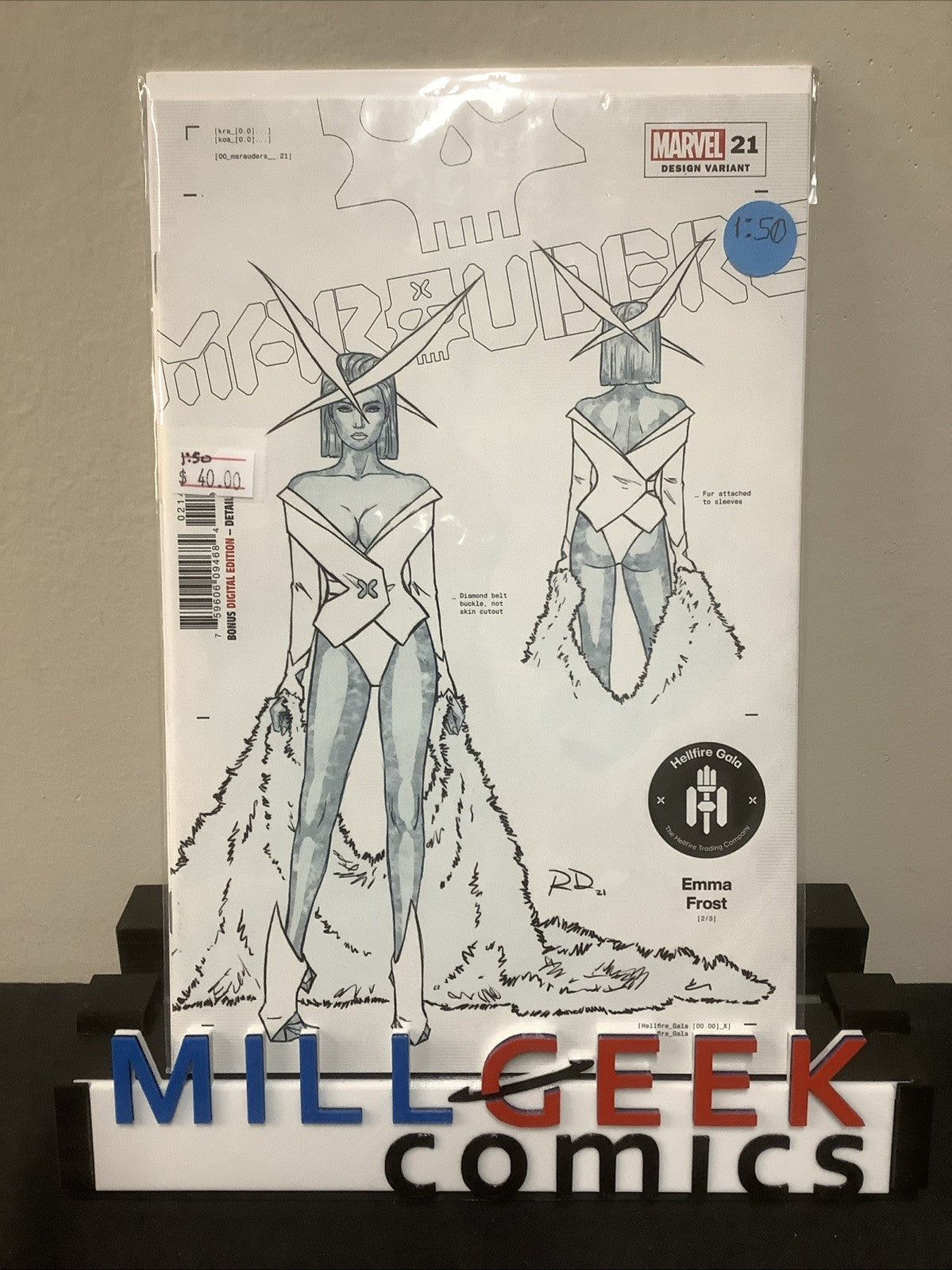 Marauders #21 (Marvel Comics August 2021) Russell Dauterman 1:50 Design Variant