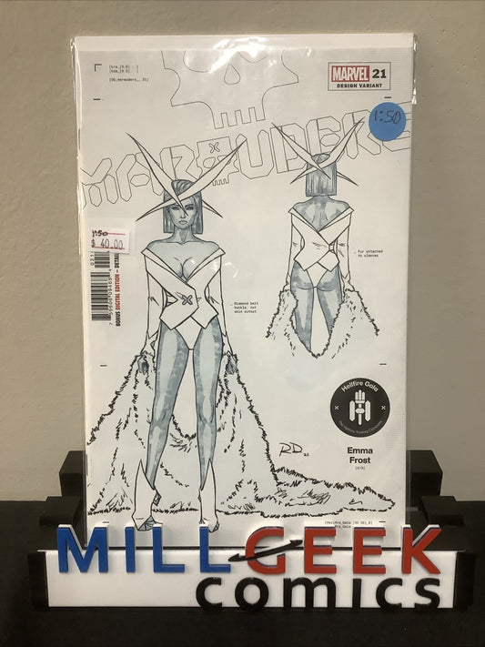 Marauders #21 (Marvel Comics August 2021) Russell Dauterman 1:50 Design Variant