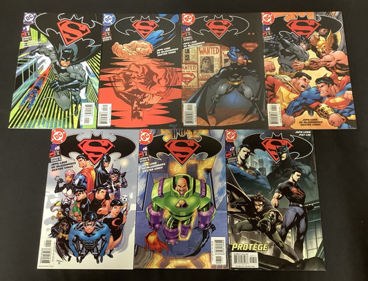 Superman/Batman #1-7 Comic Lot, DC Comics, Jeph Loeb/Ed McGuinness, Public Enemy