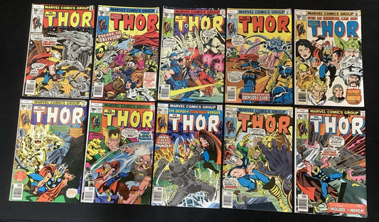 Thor #247-267 Comic Lot, Len Wein/John Buscema/Walt Simonson, Firelord Team Up