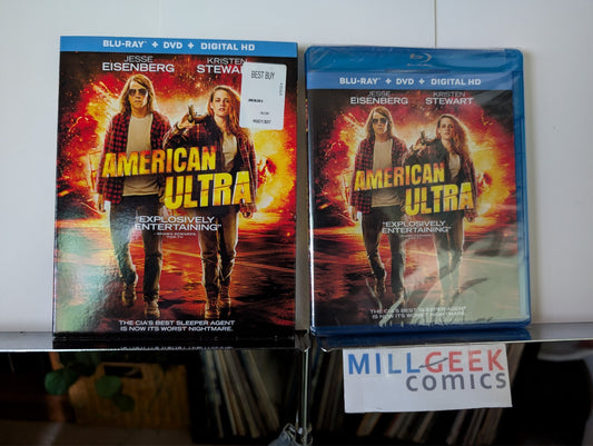 American Ultra, Jesse Eisenberg (Blu-ray 2015) Brand New SEALED -JD