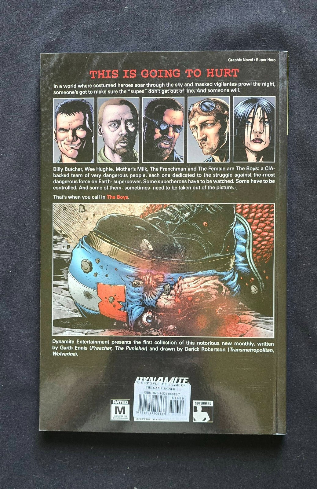 The Boys Vol. 1: The Name Of The Game - Damaged - (SIGNED by Garth Ennis, 2018)