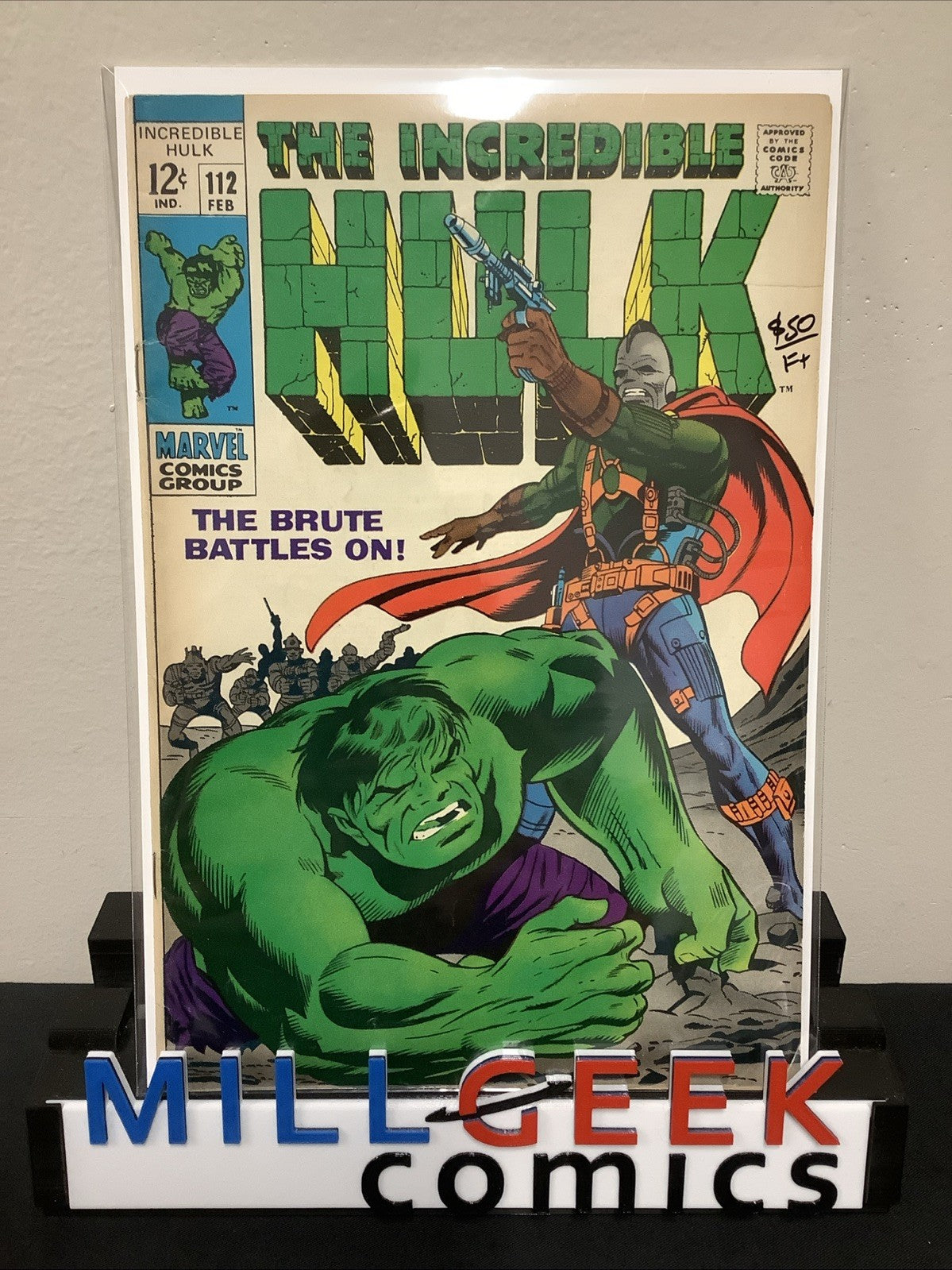 The Incredible Hulk #112 (Marvel Comics Feb 1969) F+ (6.5) Stan Lee/Herb Trimpe