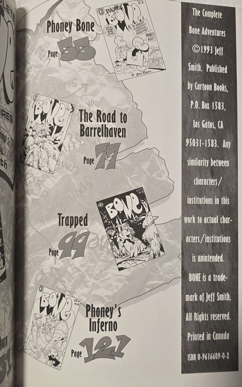 The Complete Bone Adventures Books 1&2 - Jeff Smith - CB (1993, 1st Print 1994)