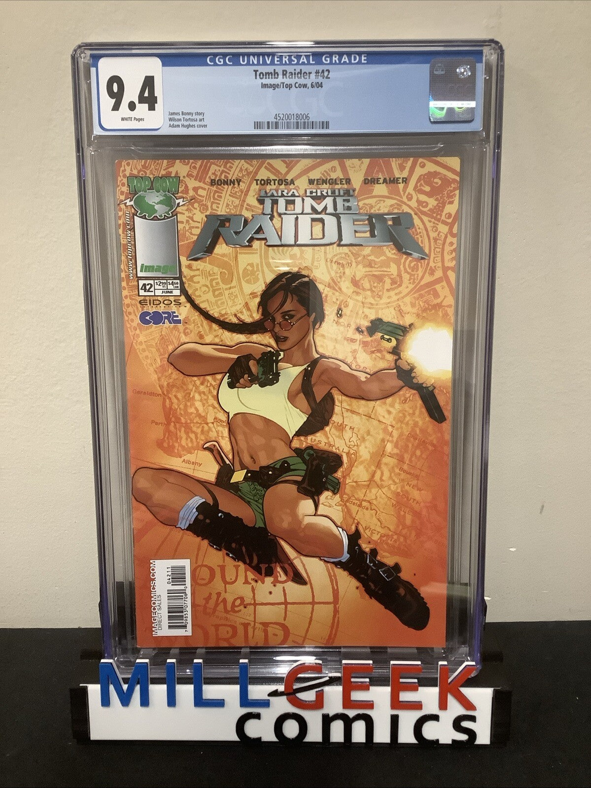 Tomb Raider #42 (2004) CGC Graded 9.4, White Pages, Adam Hughes Cover, Top Cow