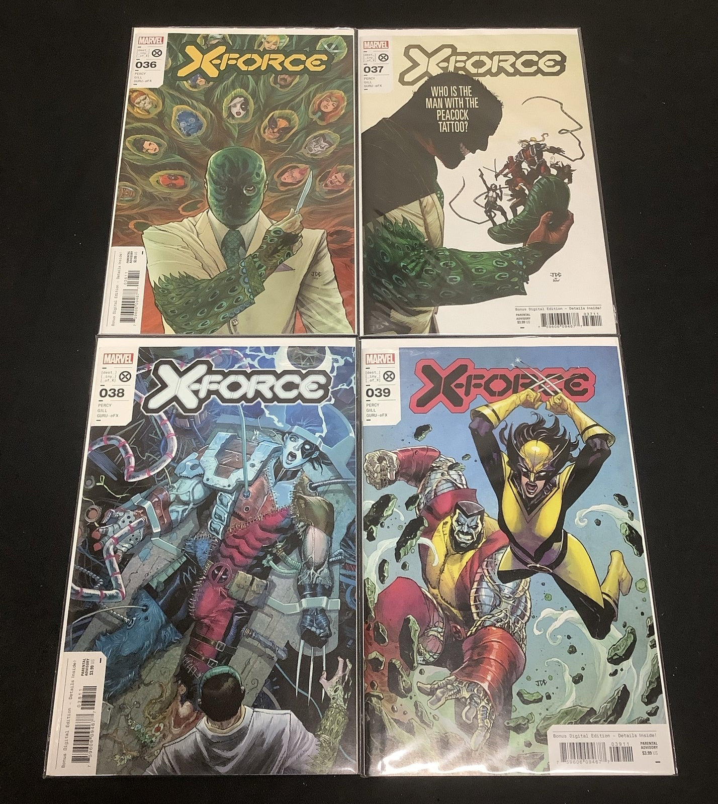 X-Force (vol.6) #36-39 Comic Lot, Marvel Comics, Benjamin Percy/Robert Gill