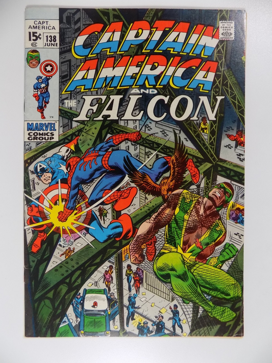 Captain America #138 Marvel Comic June 1971 Fine+