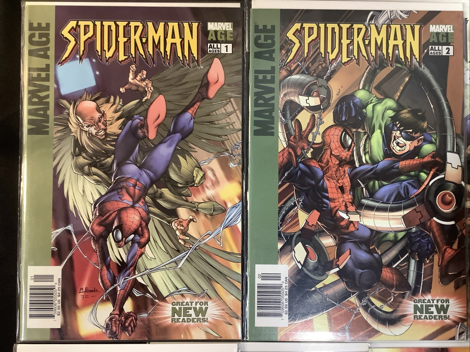 Marvel Age Spider-Man #1-20 Complete Comic Series, Marvel Comics, Newsstand #1-2