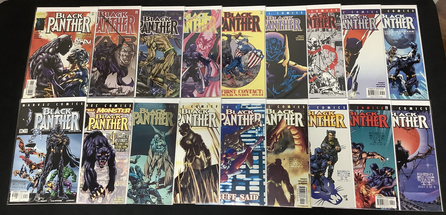 Black Panther (1998) Comic Lot, 1st App Kasper Cole, Black Panther Vs Namor