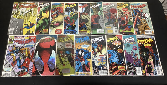 Spider-Man #24-55 Comic Lot, Marvel 1990, Scarlett Spider, 1st App Grim Hunter