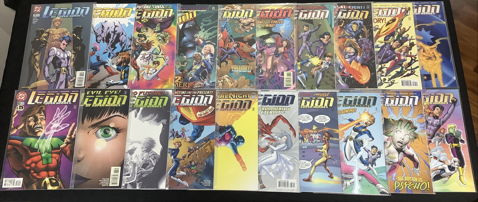 Legion Of Super-Heroes #54-110 + #0 + #1 Million Comic Lot, DC, 1st App Kinetix