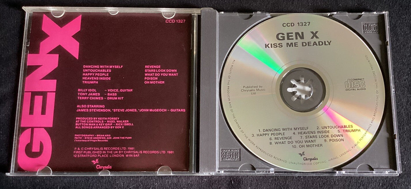 Gen X, Kiss Me Deadly (CD, 1981, Chrysalis Records, Like New) -JD