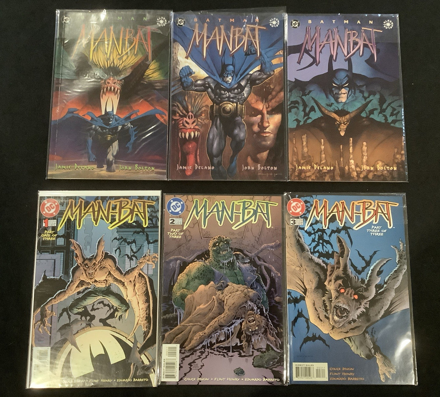 Man-Bat Comic Bundle: Man-bat (vol.2) #1-3, Batman: Manbat #1-3 Elseworlds, DC