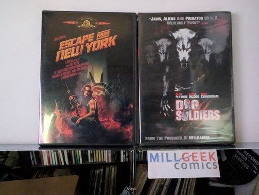 Escape From New York / Dog Soldiers, 2 Movie Set (DVD) Like New -JD