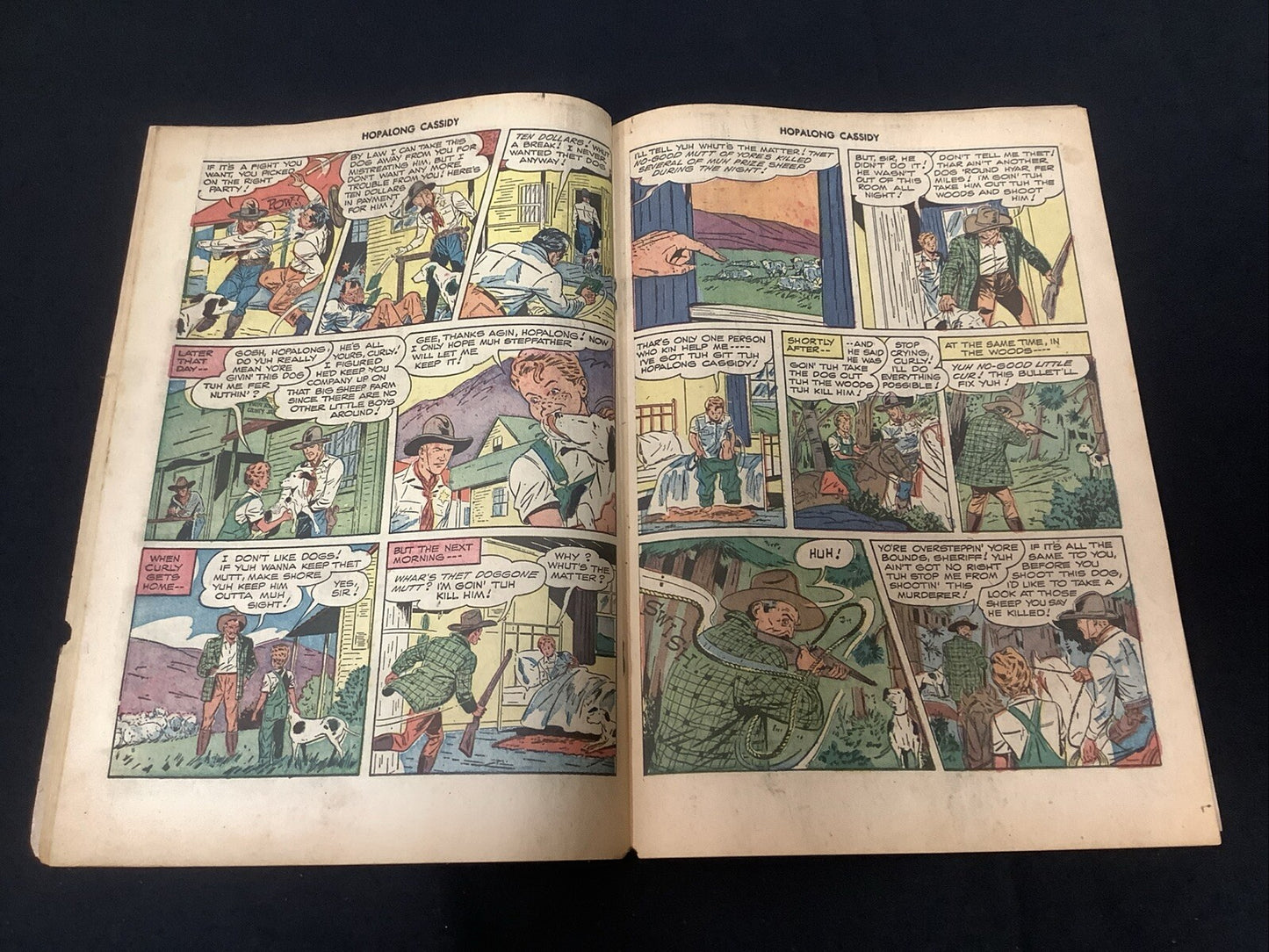 Hopalong Cassidy #21 (1948) VG (4.0) 1” Spine Split, 1/8” Spine Roll, Fawcett