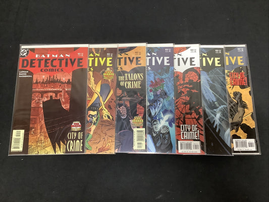 Detective Comics #801-807 comic lot (David Lapham, vol.1)