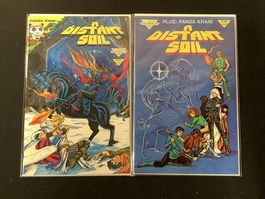 A Distant Soil #6-7 Comic Lot, Warp Graphics, 1st App Panda Khan, 1983
