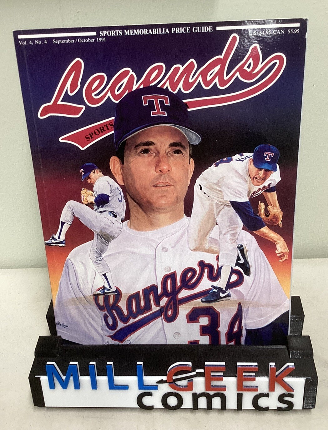 1991 September/October LEGENDS Sports Memorabilia Magazine NOLAN RYAN With Cards