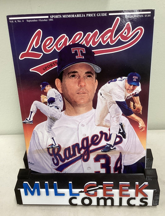 1991 September/October LEGENDS Sports Memorabilia Magazine NOLAN RYAN With Cards
