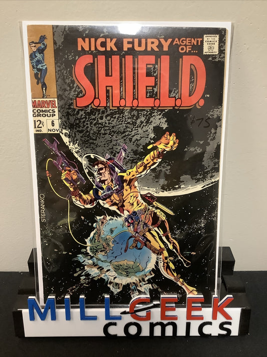 Nick Fury Agent Of Shield #6 (1968) F+ (6.5)  Jim Steranko, “Doom Must Fall”