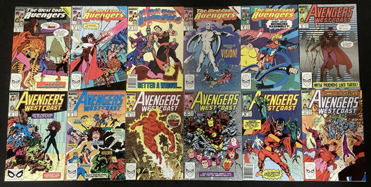West Coast Avengers #42-65 Comic Lot, Debut Of White Vision, John Byrne, 1985