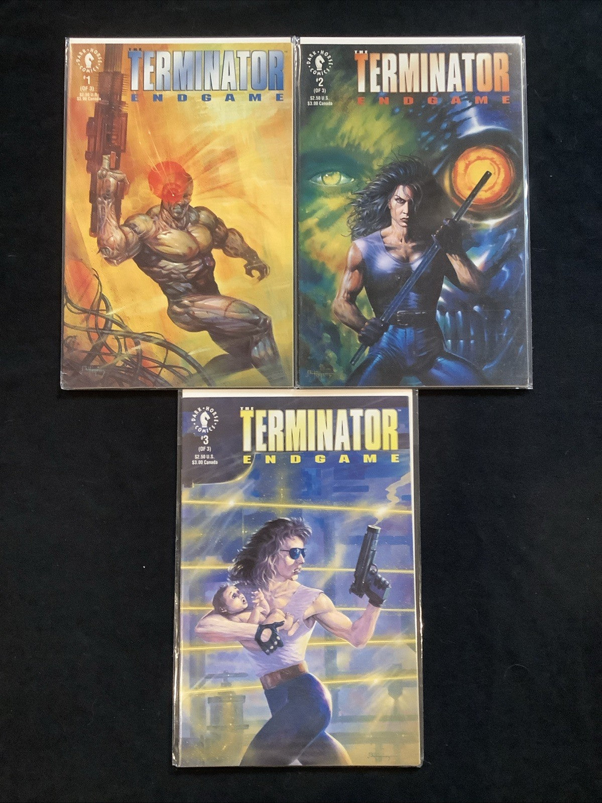 Terminator Endgame #1-3 Complete Comic Series, Dark Horse Comics, 1992