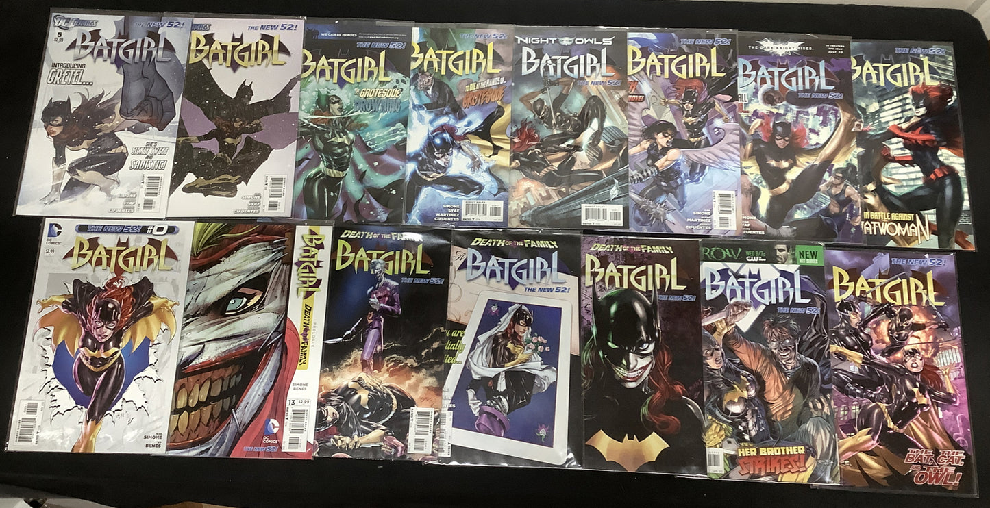 Batgirl #0 + #5-17 + Annual #1 Comic Lot, DC New 52, Death Of The Family